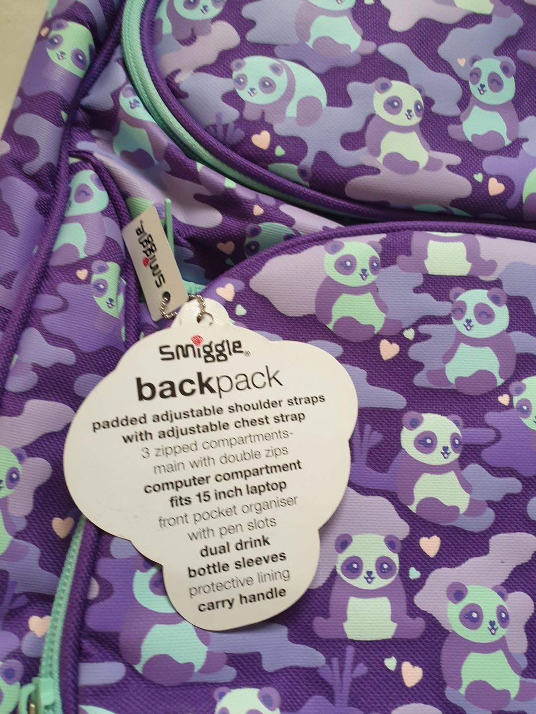 panda backpack smiggle
