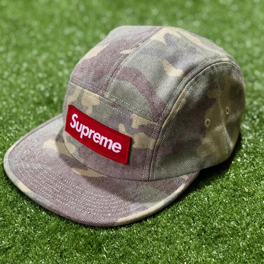 Supreme Washed Out Camo Camp Cap