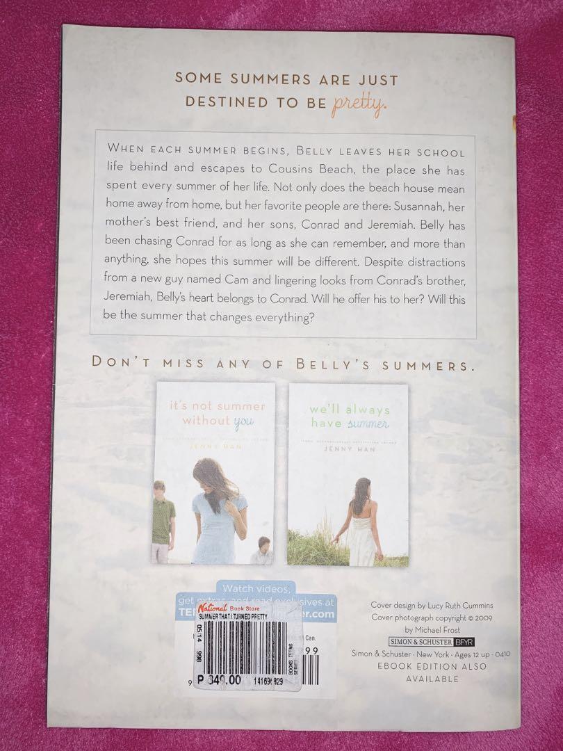 The Summer I Turned Pretty by Jenny Han (Category: Storybooks) located in Quezon City. Submitted by rcloved (Listing ID 241972024, Image 2). Description: Barely used. Good as new!.
