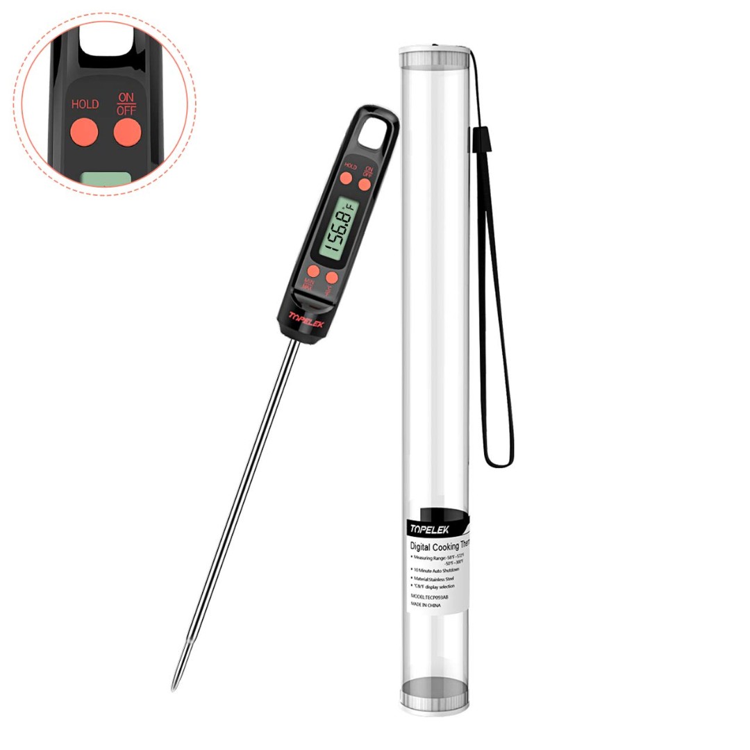 TOPELEK Meat Thermometer, Digital Cooking Thermometer, Instant Read