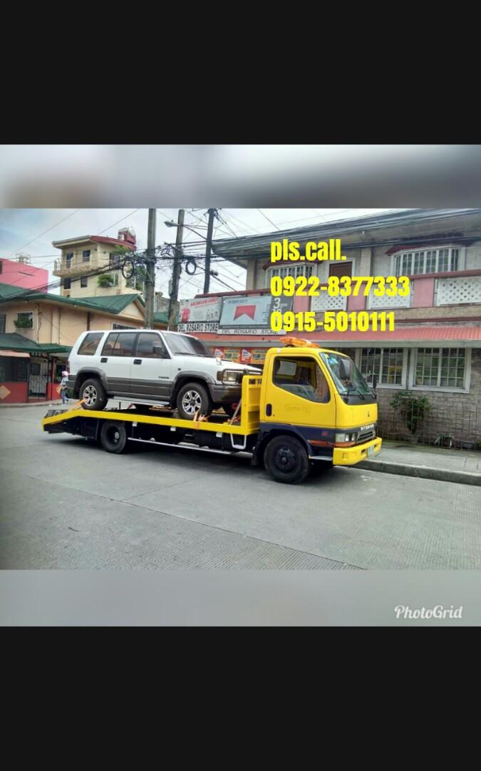 Towing wrecker car carrier flatbed, Vehicle Rentals on Carousell
