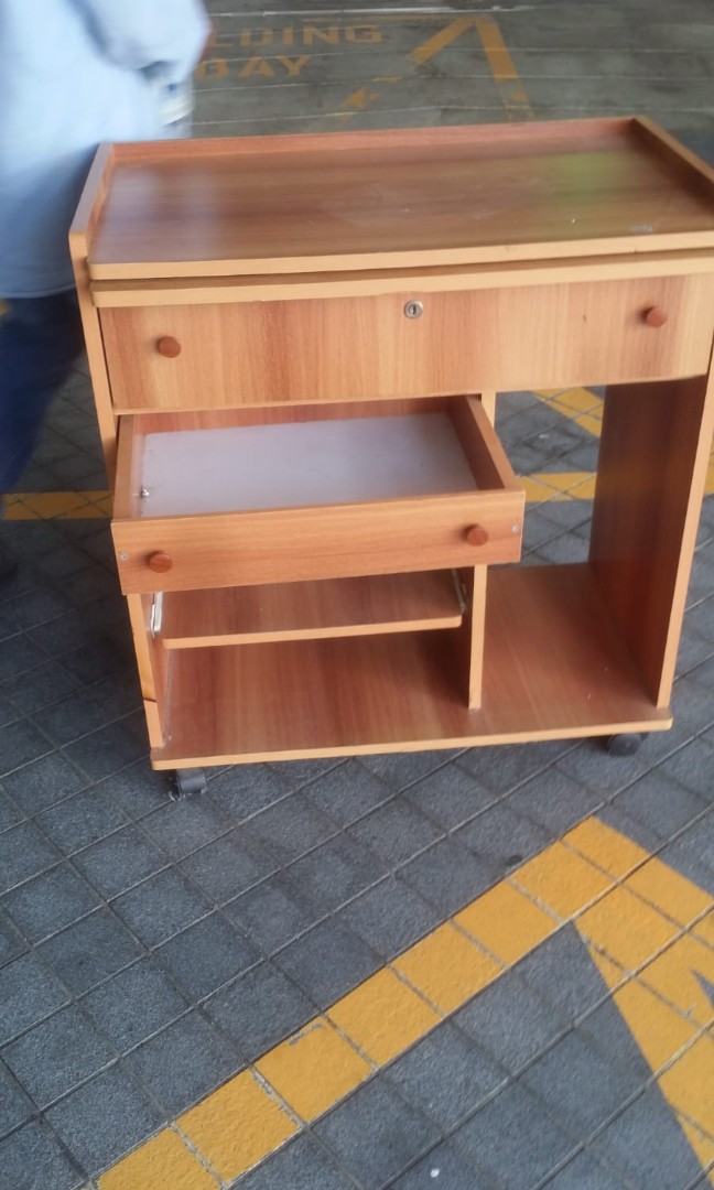 Used computer table, Furniture & Home Living, Furniture, Tables & Sets