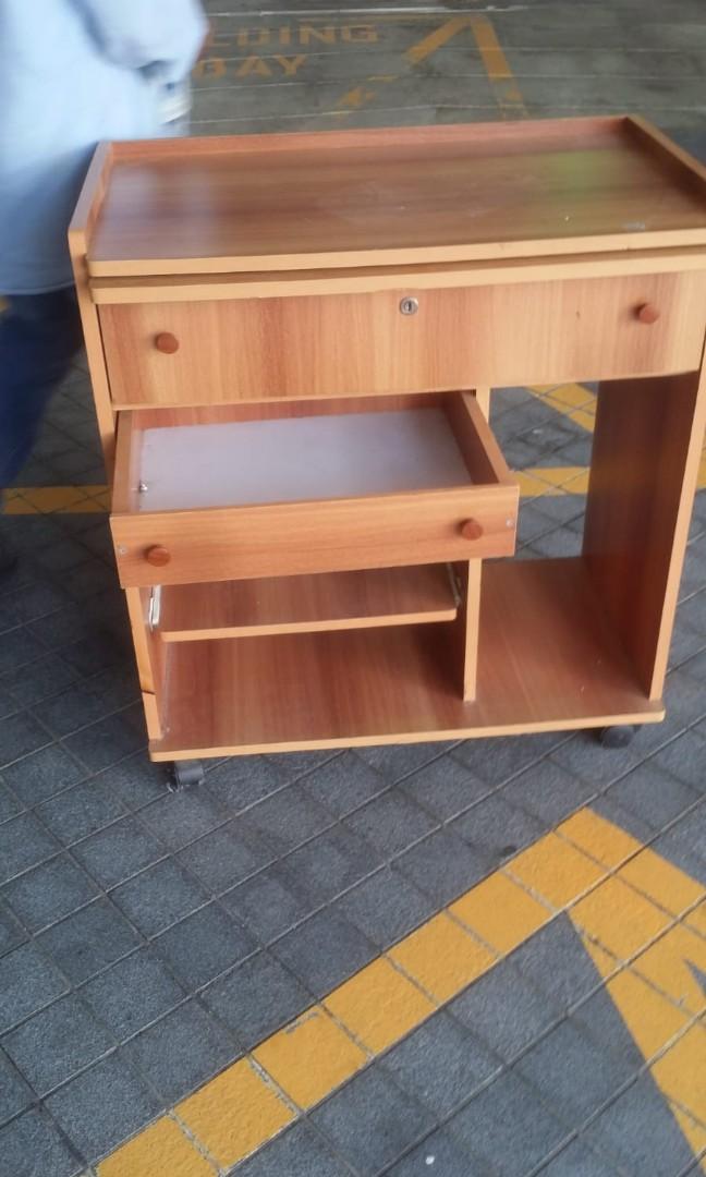 Used computer table, Furniture & Home Living, Furniture, Tables & Sets