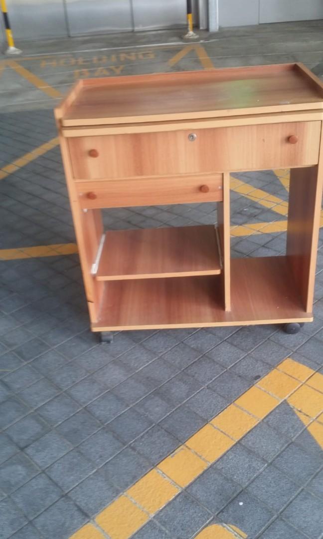 Used computer table, Furniture & Home Living, Furniture, Tables & Sets