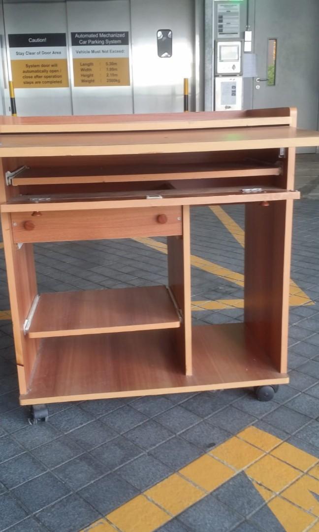 Used computer table, Furniture & Home Living, Furniture, Tables & Sets