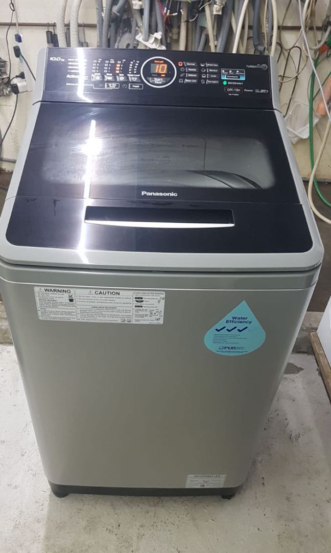 Used Panasonic 10kg Top Load Washing Machine NAF100X5, TV & Home