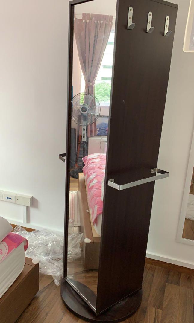 Vihive Shelves With Mirror Rotate 360 Furniture Shelves Drawers On Carousell