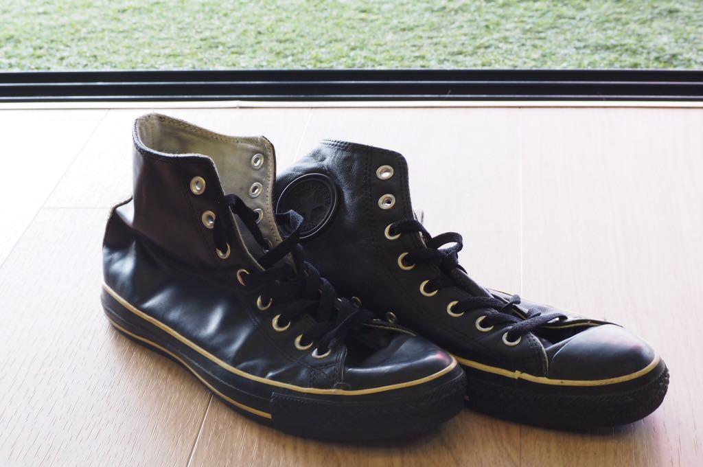 vintage converse leather high tops