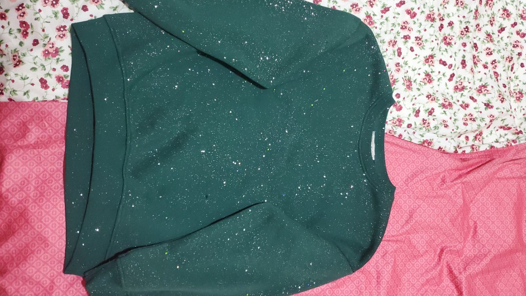 zara glitter jumper