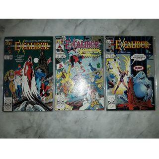3 Marvel Excalibur Comics