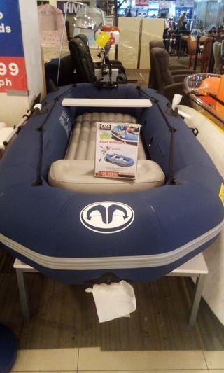 Aqua marina boat with outboard motor