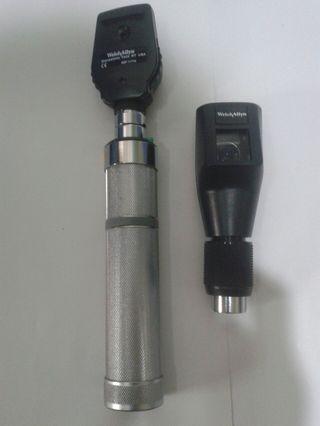 Retinoscope and ophthalmoscope