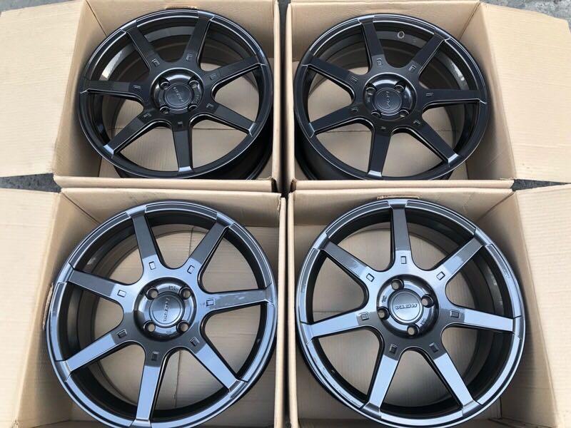 17 Rota Gtr For Ecosport 4holes Pcd108 Brandnew Gunmetallic Car Parts Accessories Mags And Tires On Carousell