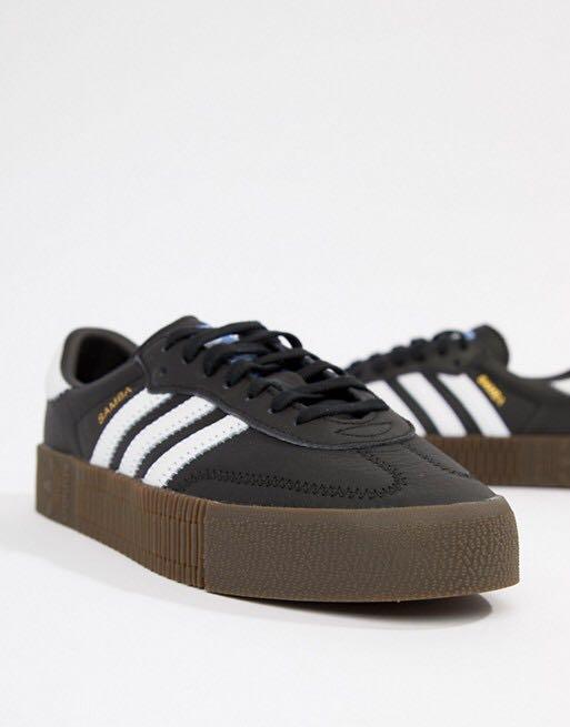 Adidas originals samba online rose women's black
