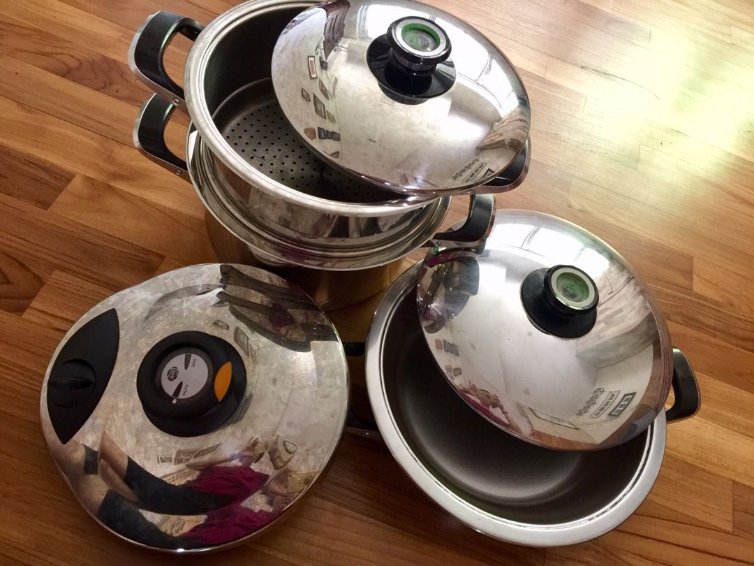 AMC pot, pan & Pressure Lid, Furniture & Home Living, Kitchenware