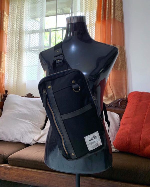 Authentic Anello Vertical Crossbody Bag Men s Fashion Bags