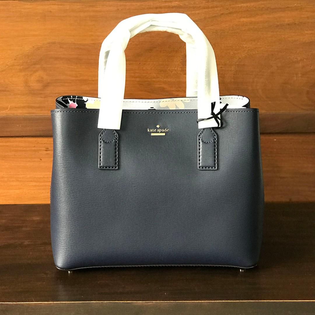 Authentic KATE SPADE Hadley Road Small Dina Crossbody Top Handle Bag Navy Blue Women s Fashion Bags Wallets Purses Pouches on Carousell