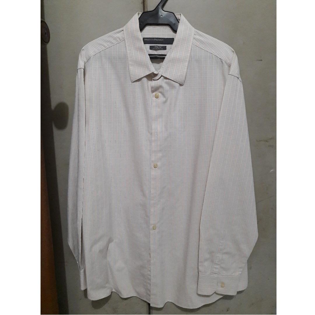 perry ellis long sleeve polo