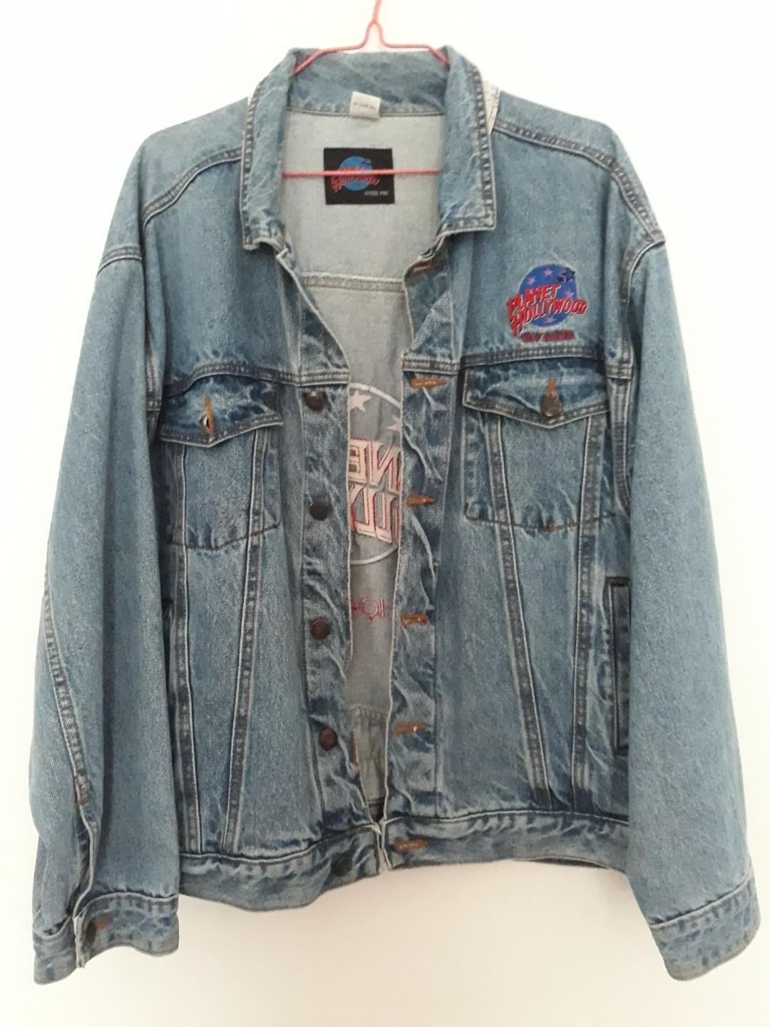 Authentic Planet Hollywood Denim Jacket Women S Fashion Clothes
