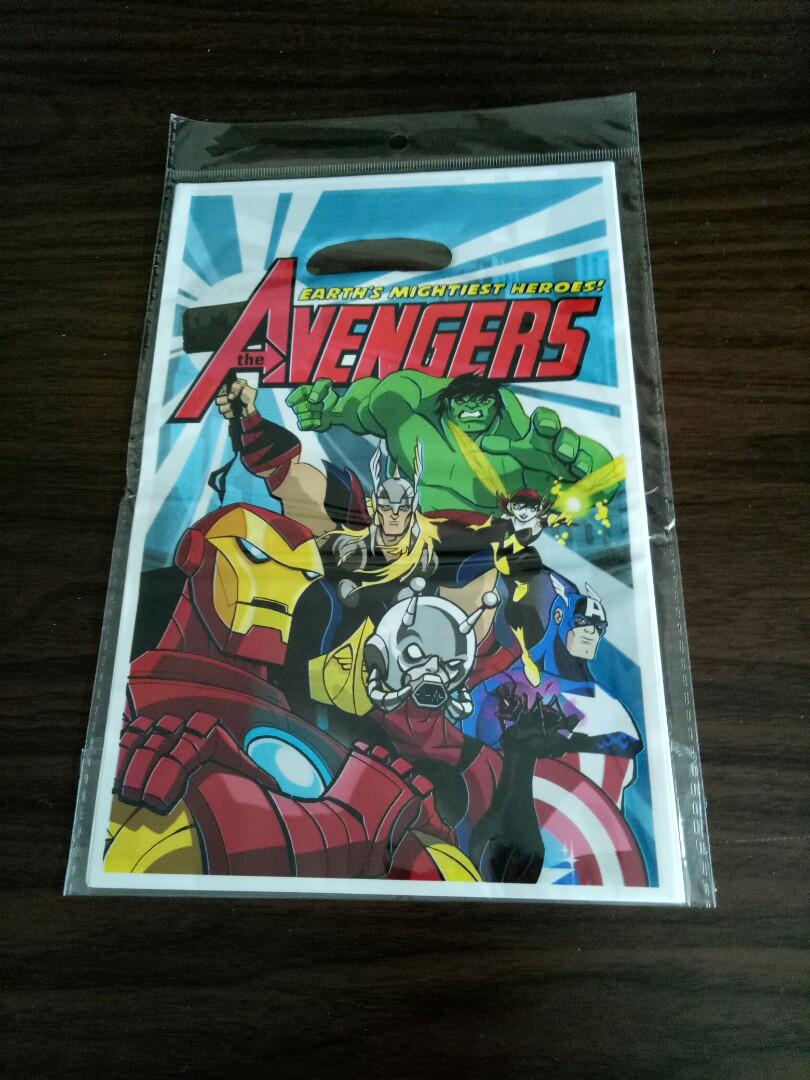 Avengers Party Gift Bag Books Stationery Stationery On Carousell