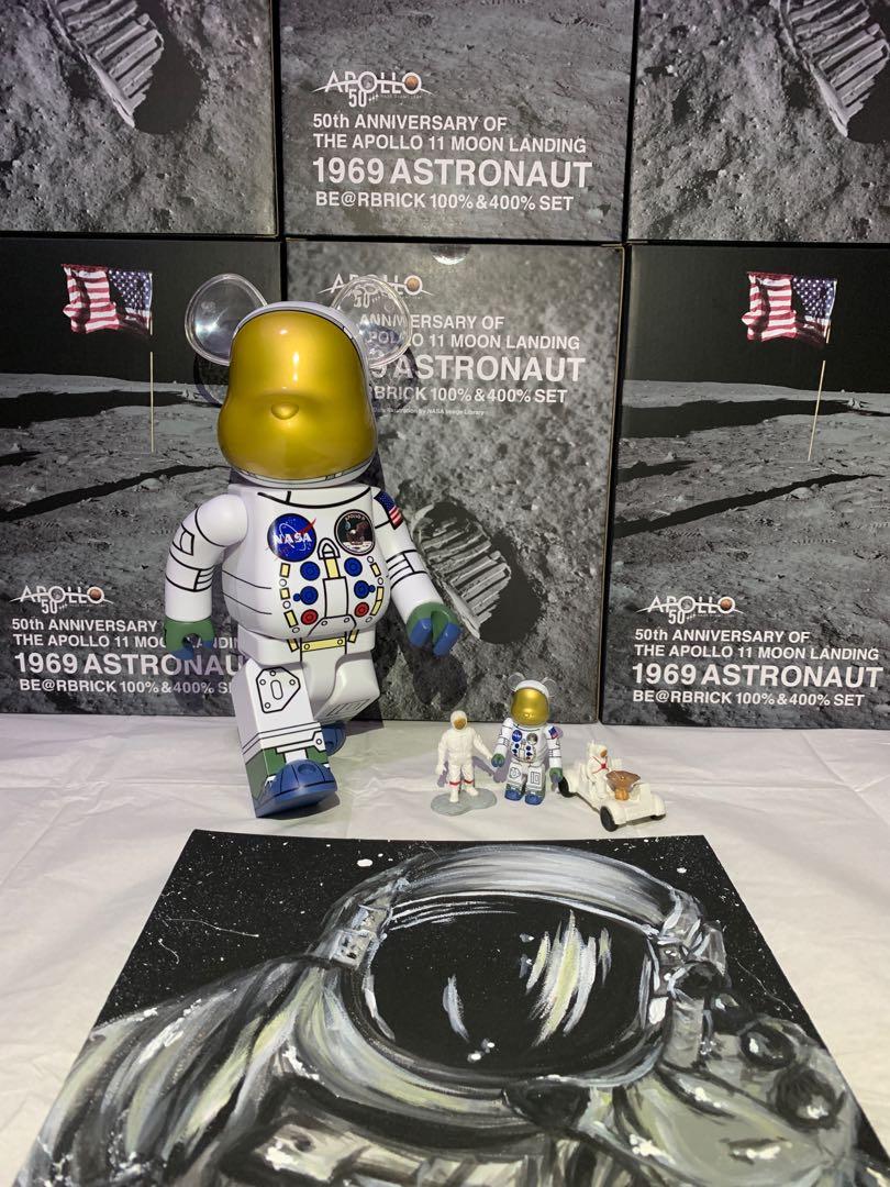 1969 ASTRONAUT BE@RBRICK 100% & 400%