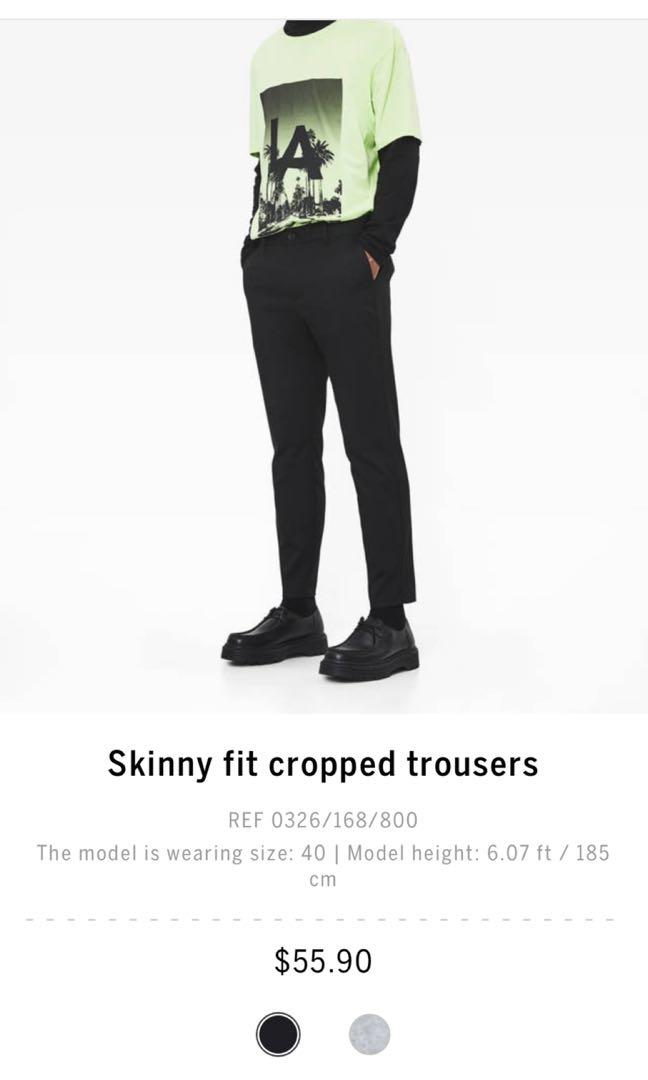 bershka skinny cropped