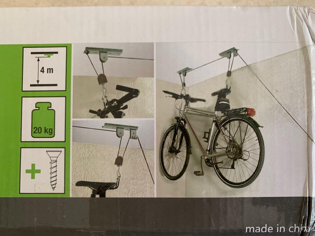 bike hanger pulley system