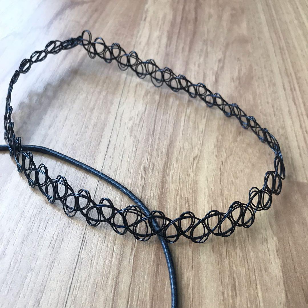Elastic Choker Star Necklace Black Tattoo Choker Necklaces for Women and  Girls Plastic Minimal Necklace Jewelry - Walmart.com