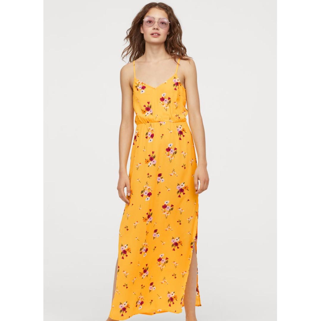 h&m yellow dress 2019