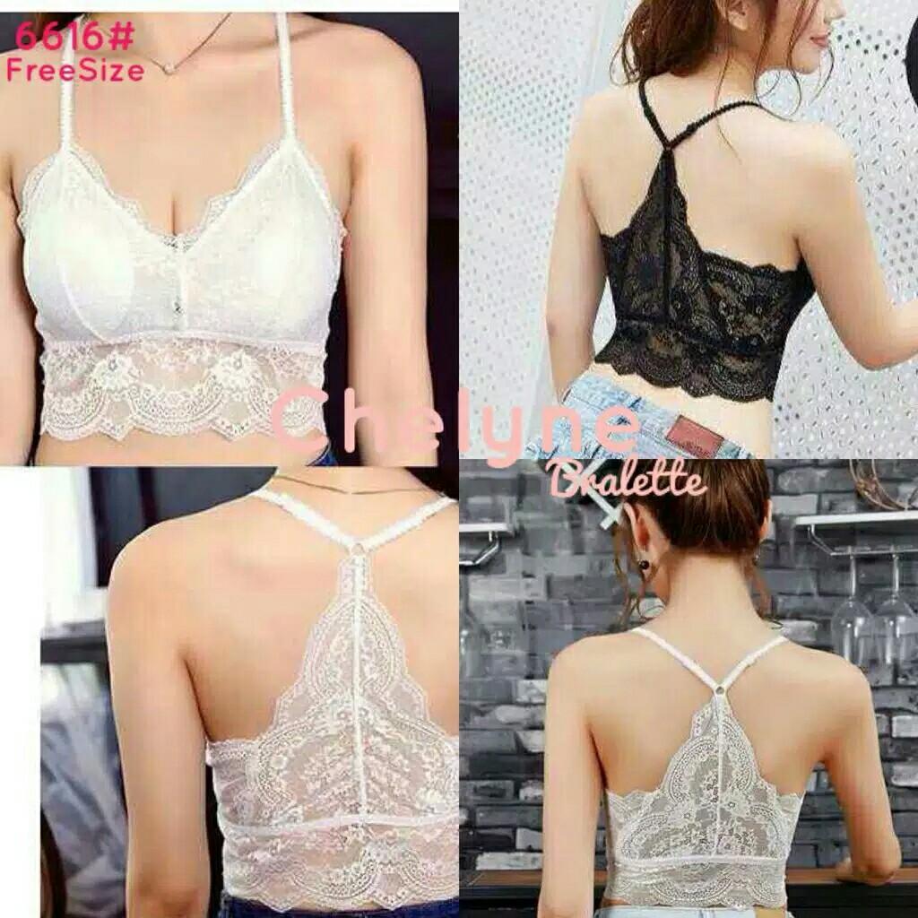 Bralette Hitam Fesyen Wanita Pakaian Wanita Lainnya Di Carousell