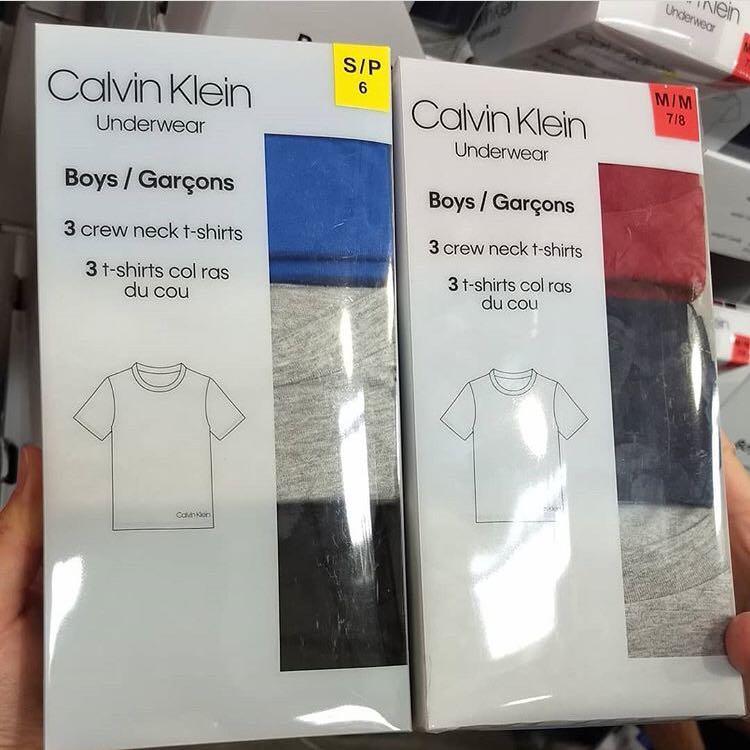 calvin klein crew neck t shirt 3 pack