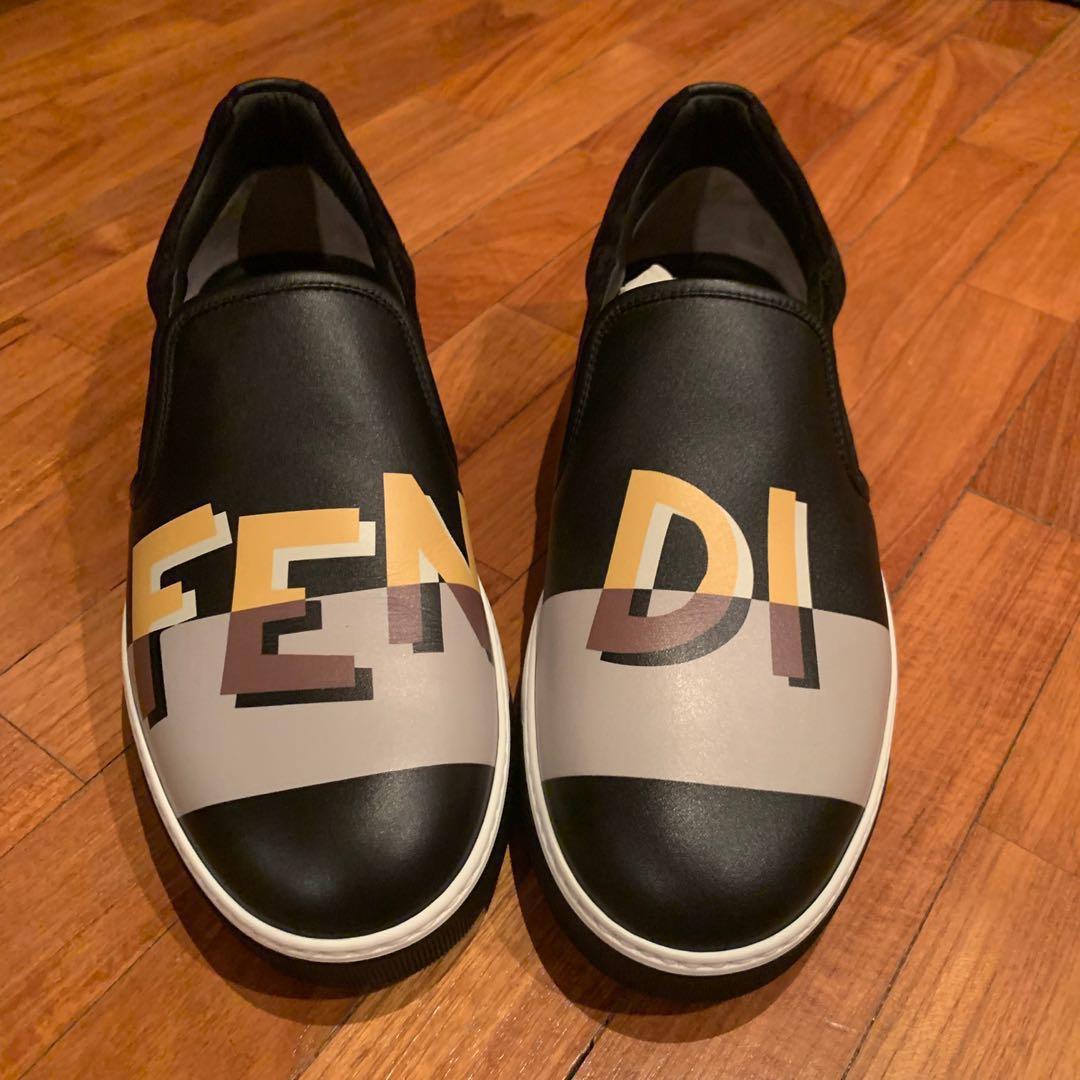 fendi vocabulary logo sneakers