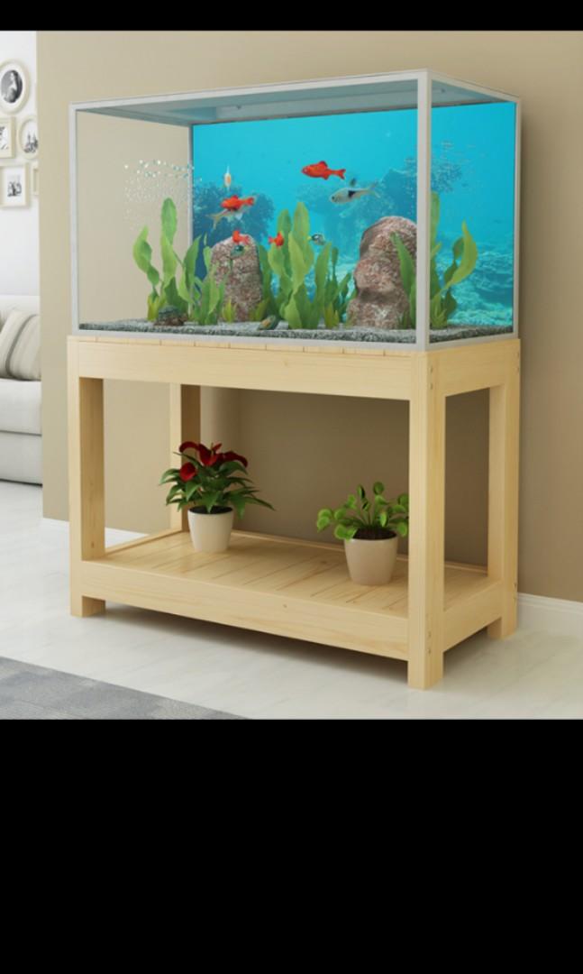Fish Tank Support Heavy Solid Wood Stand Furniture Shelves