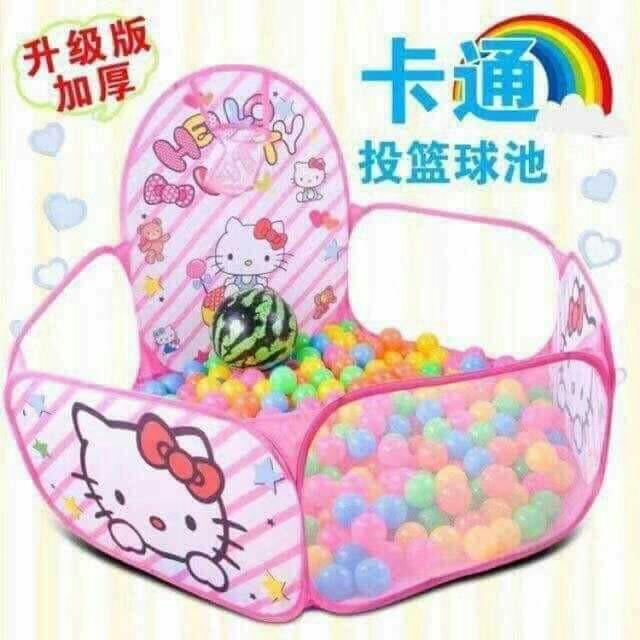 Folding basket pool (Category: Infant Playtime) located in Quezon City. Submitted by rigelsfashiononline (Listing ID 242246105, Image 2). Description: PHP 750 FOLDING BASKET POOL *SIZE:90CM X60CM X48CM *FREE 50PCS.BALLS *PEPPA PIG & HELLO KITTY DESIGN AVAILABLE.