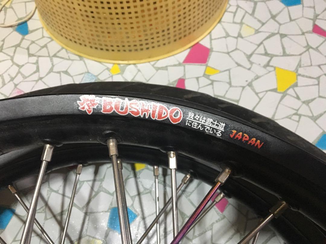 For Sale Rim Set For Raider 150 Yamakoto Front And Rear Hub Bushido Rim Motorbikes Motorbike Parts Accessories Other Motorcycles Parts And Accessories On Carousell
