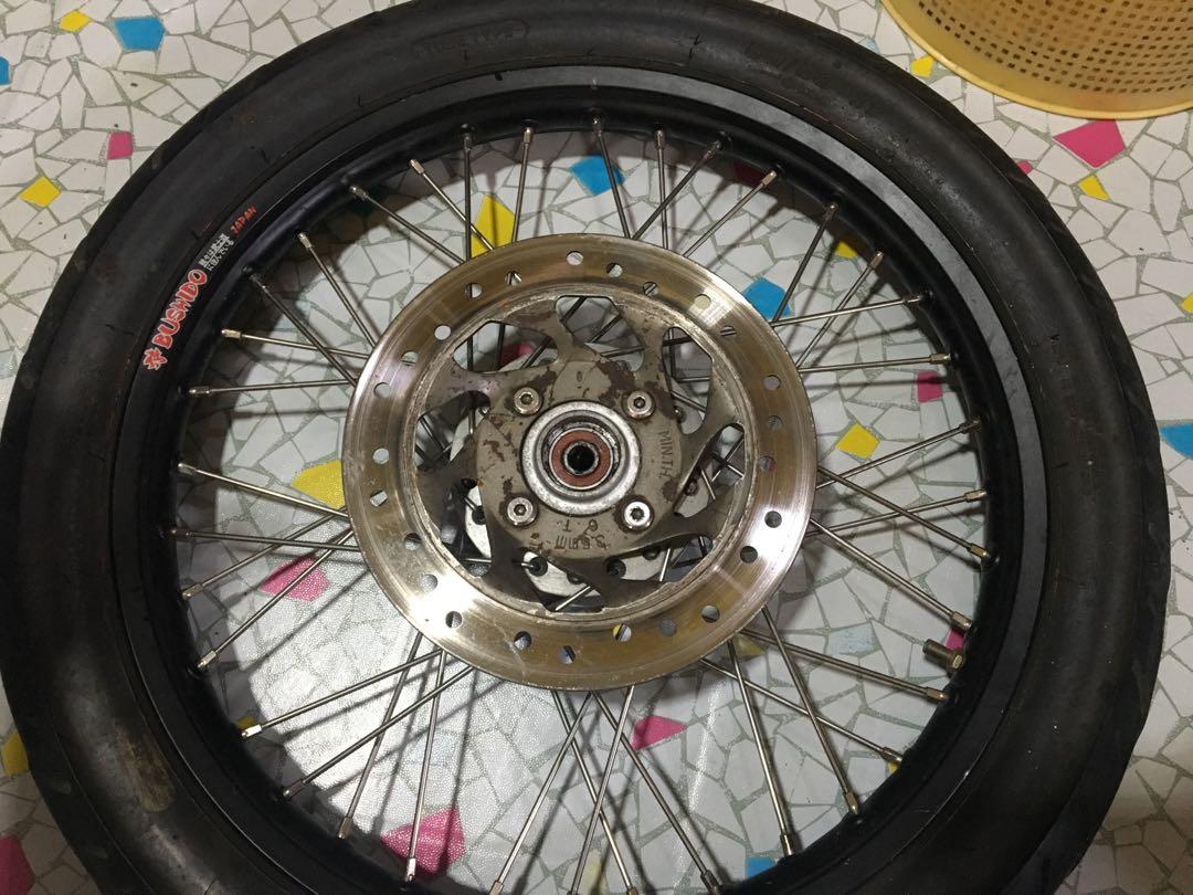 For Sale Rim Set For Raider 150 Yamakoto Front And Rear Hub Bushido Rim Motorbikes Motorbike Parts Accessories Other Motorcycles Parts And Accessories On Carousell