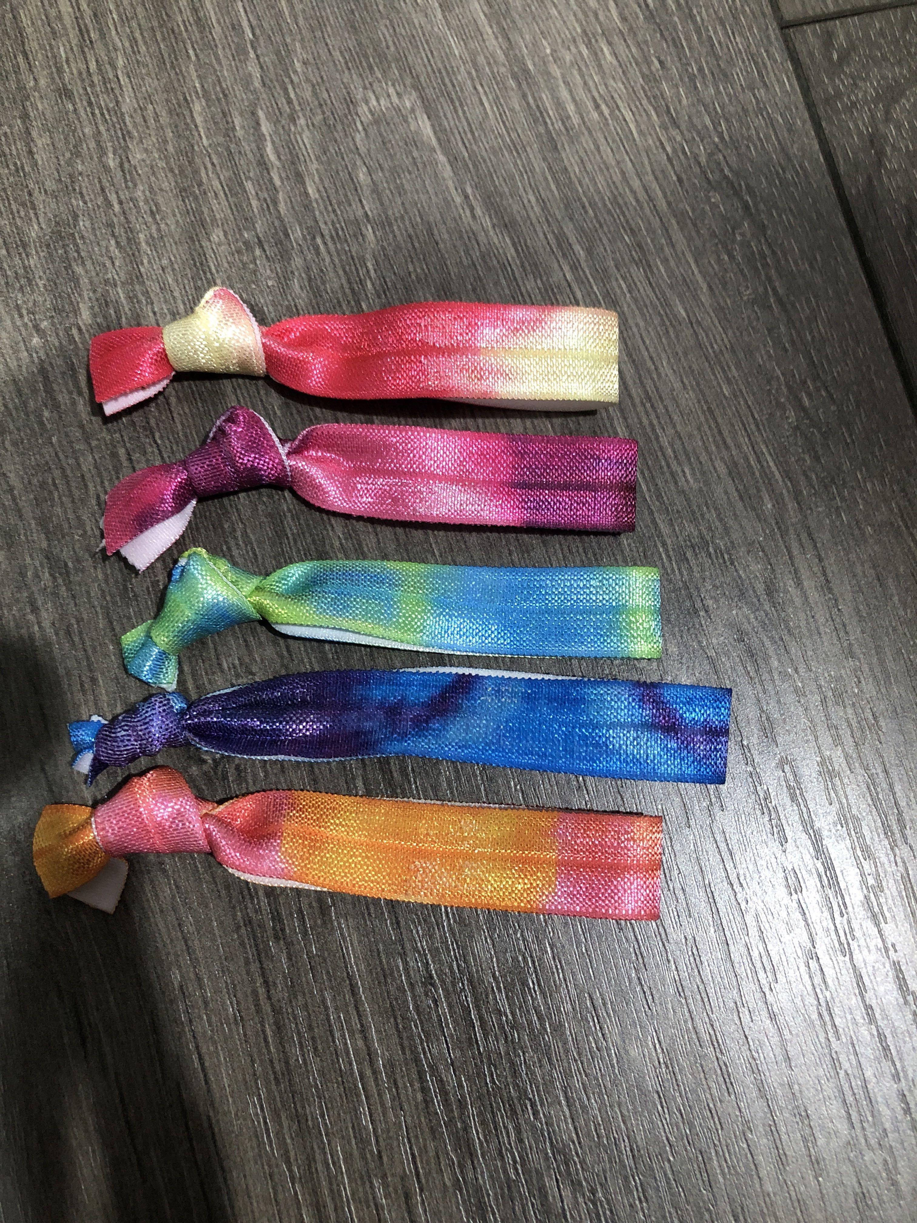 Forever 21 Rainbow Hair Ties Set Of 5 Women S Fashion Accessories Hair Accessories On Carousell