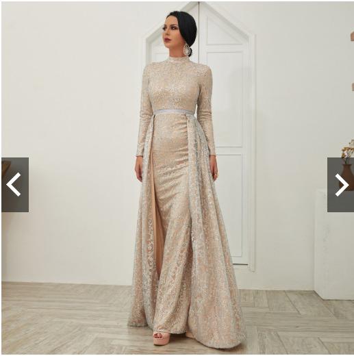 Formal Dinner Dress Women Girl Jubah Baju Kurung Peplum Moden Maxi