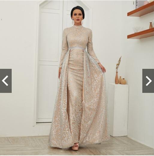 Formal Dinner Dress Women Girl Jubah Baju Kurung Peplum Moden Maxi Party Dresses