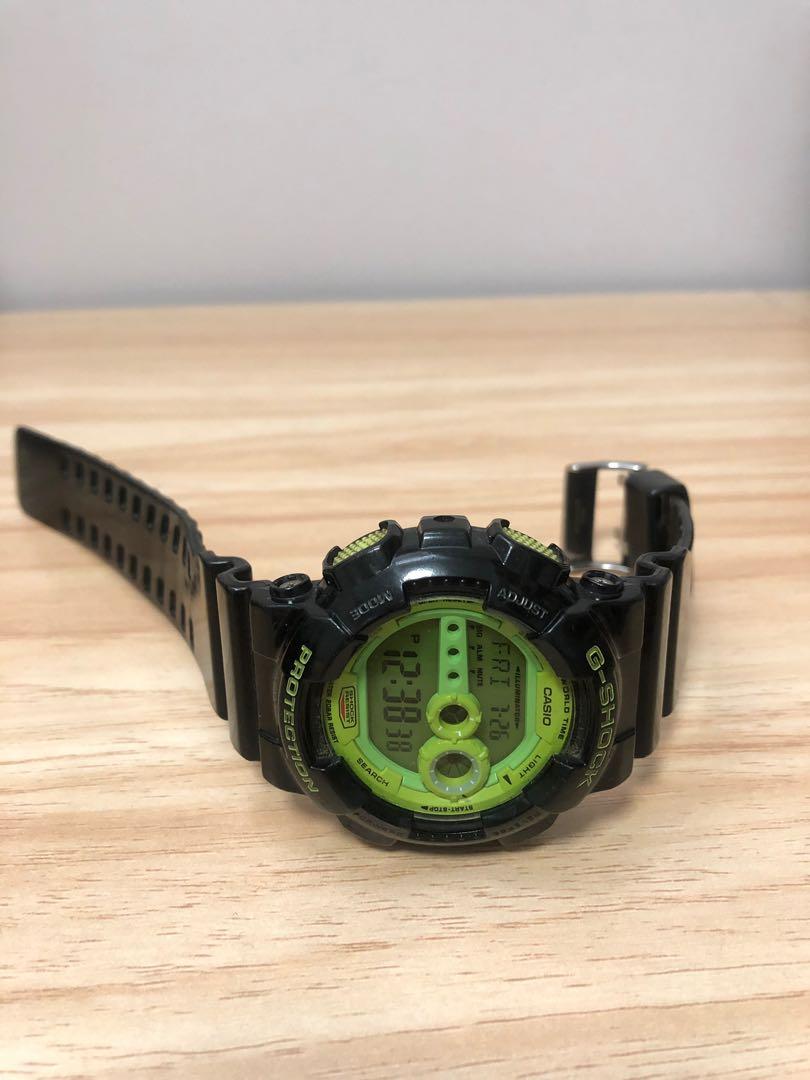 G Shock 手錶黑青 名牌 錶 Carousell