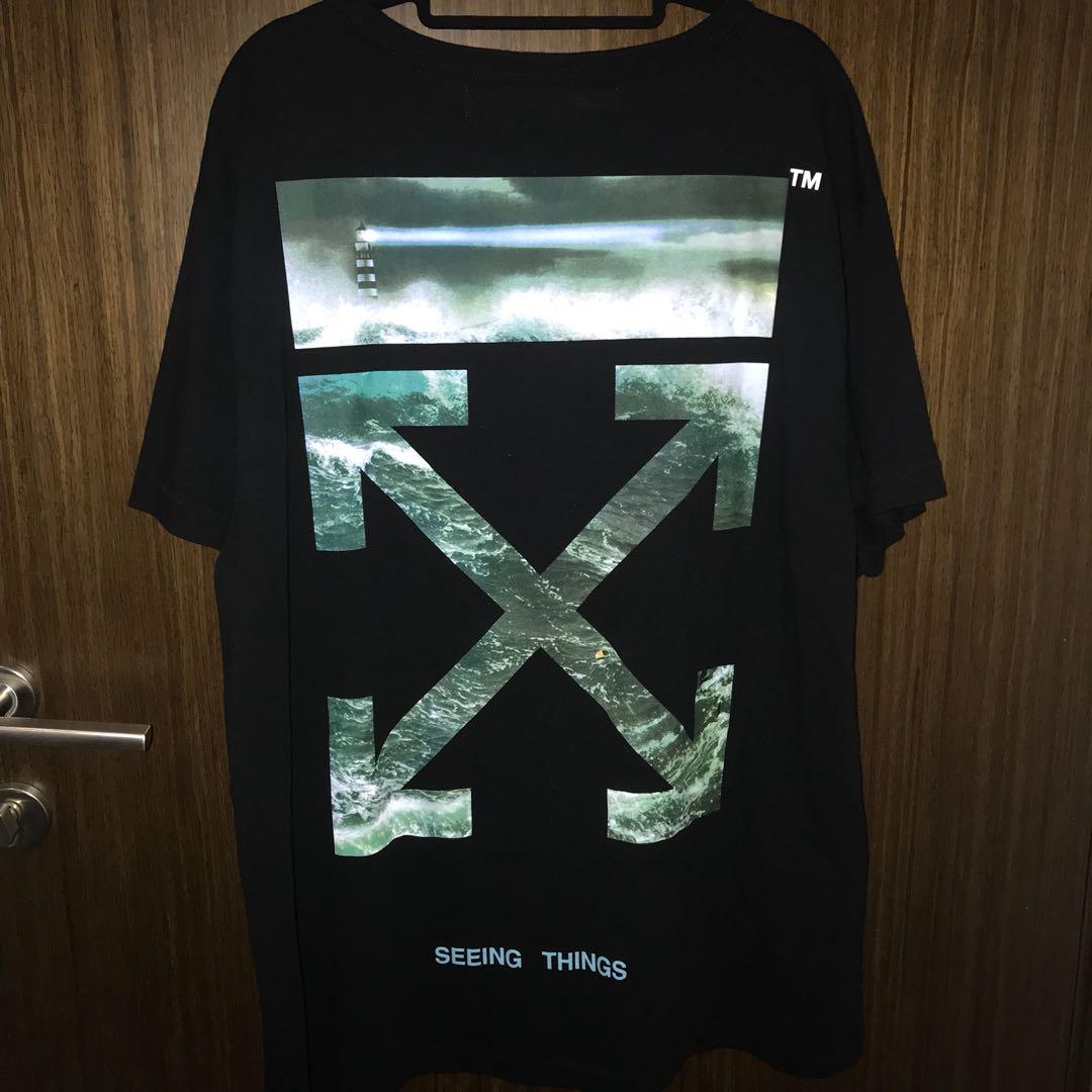 Off white top screaming girl tee