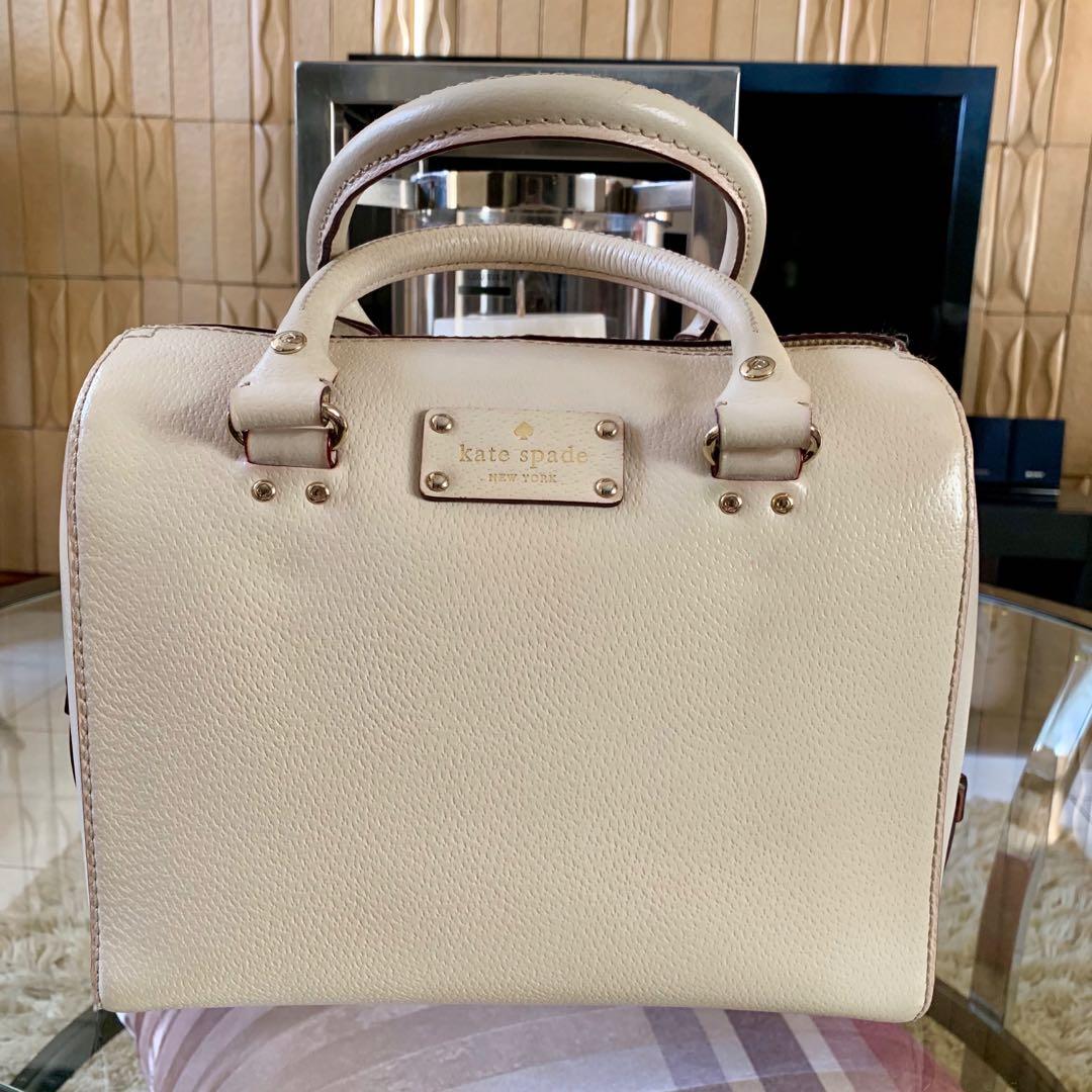 Kate Spade Alessa Wellesley Porcelain Satchel Bag, Luxury, Bags & Wallets  on Carousell