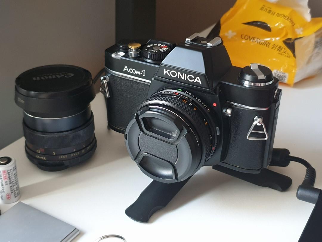 Konica Acom 1 W Hexarnon Ar 40mm F1 8 Photography Cameras Others On Carousell