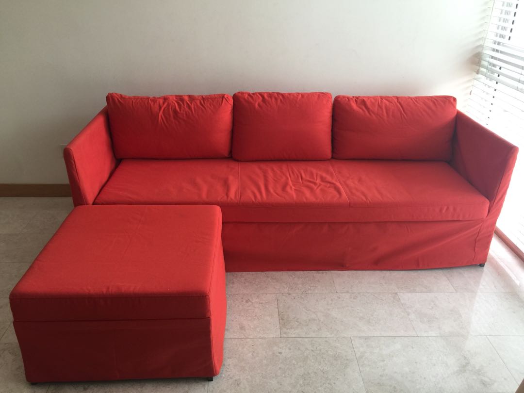 L shape sofa bed, Furniture & Home Living, Furniture, Sofas on Carousell