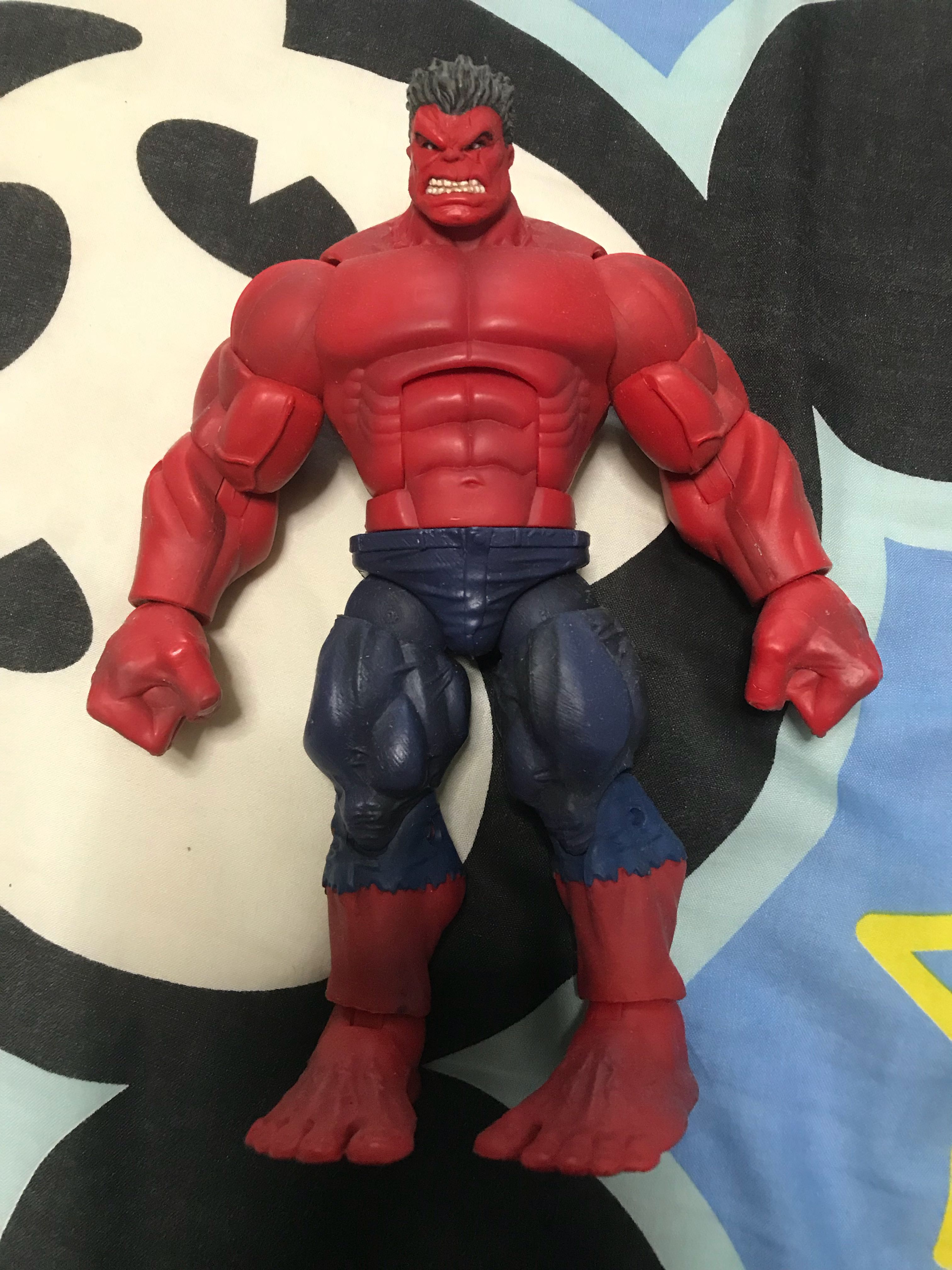 marvel legends red hulk baf