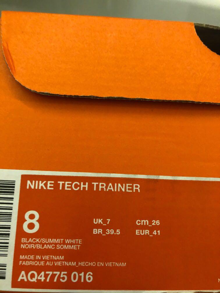 nike tech trainer white