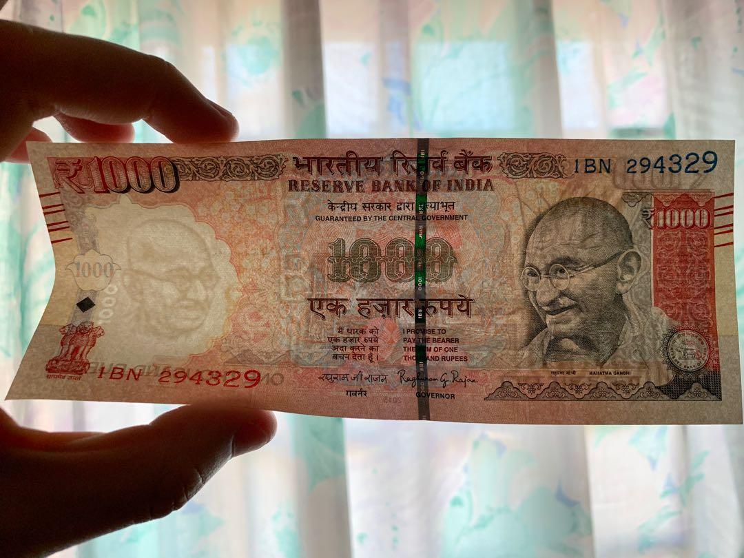 Old Indian Rupee 1000 Hobbies Toys Memorabilia Collectibles Currency On Carousell