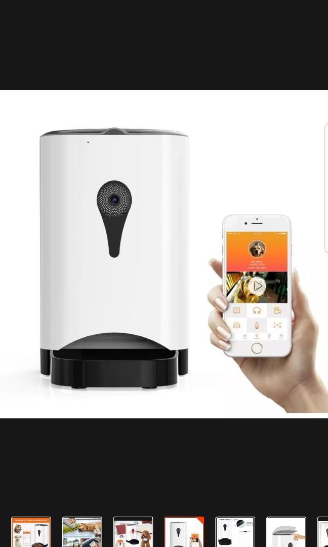 PetFun Smart Auto feeder with built in camera, Pet Supplies, Homes