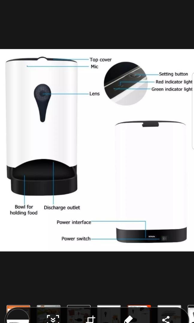 PetFun Smart Auto feeder with built in camera, Pet Supplies, Homes