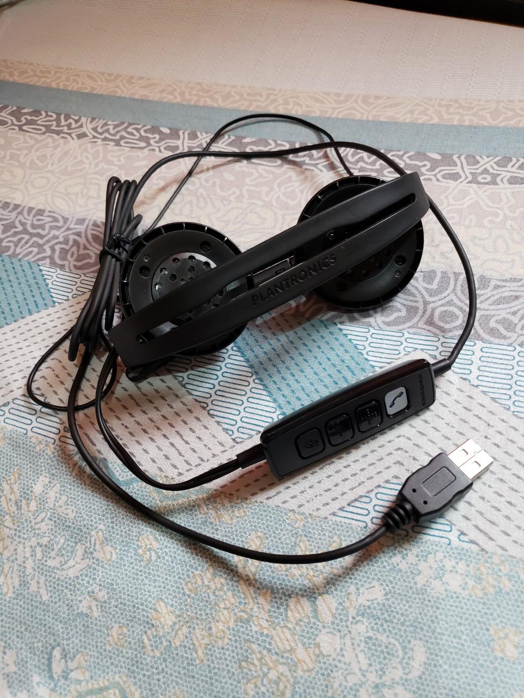 Plantronics .Audio 478 USB Headset Audio Headphones Headsets